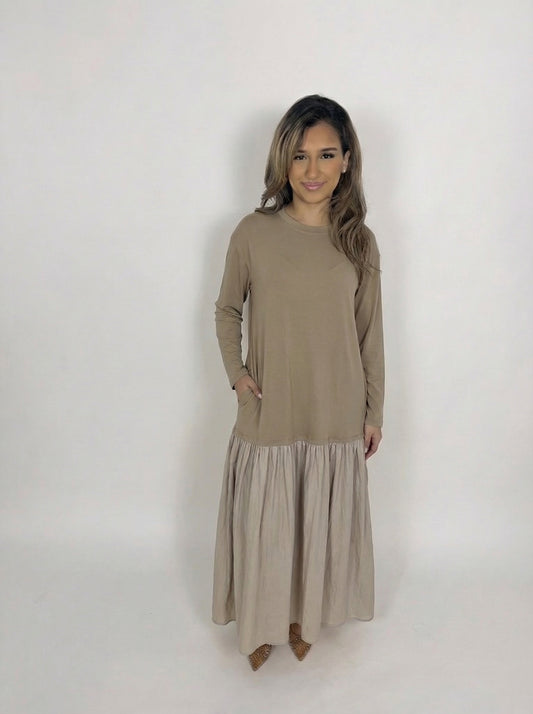 Lina Dress - Taupe