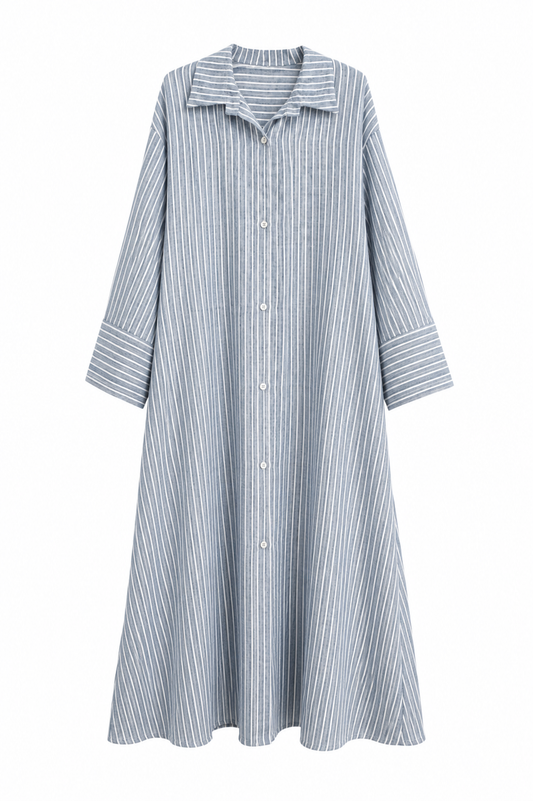 Striped Dress - Blauw