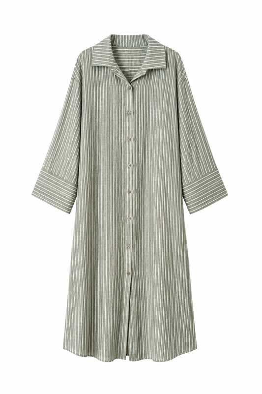 Striped Dress - Groen