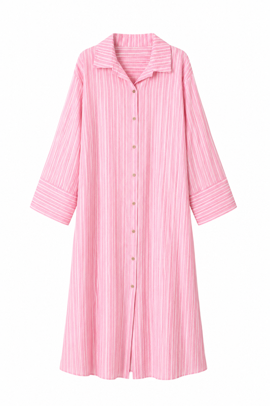 Striped Dress - Roze
