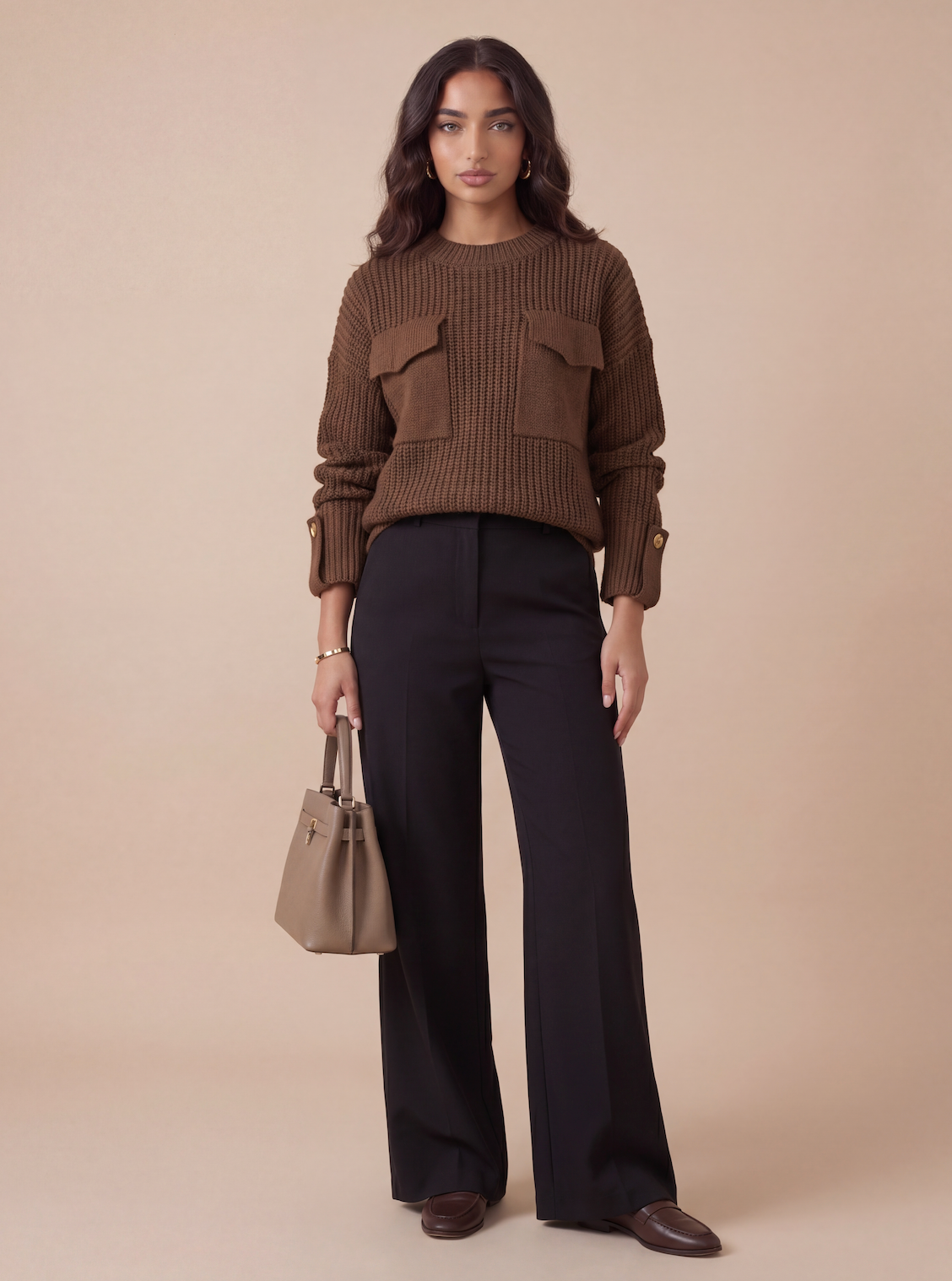 Lola Knit Sweater - Camel