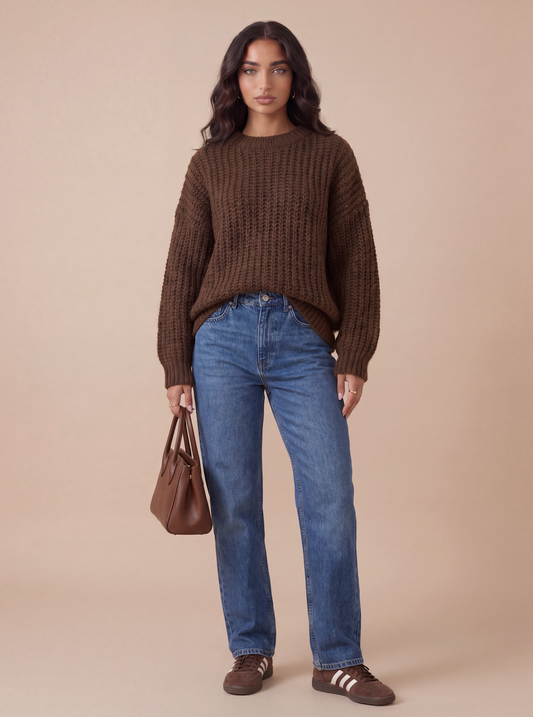 Aya knit Sweater - Bruin